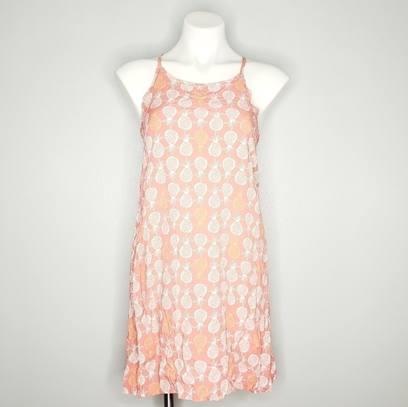 Old Navy Orange Pineapple Cross Back Dress - Picture 1 of 4